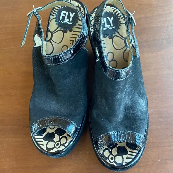 Fly London Suede Wedges - Picture 1 of 1